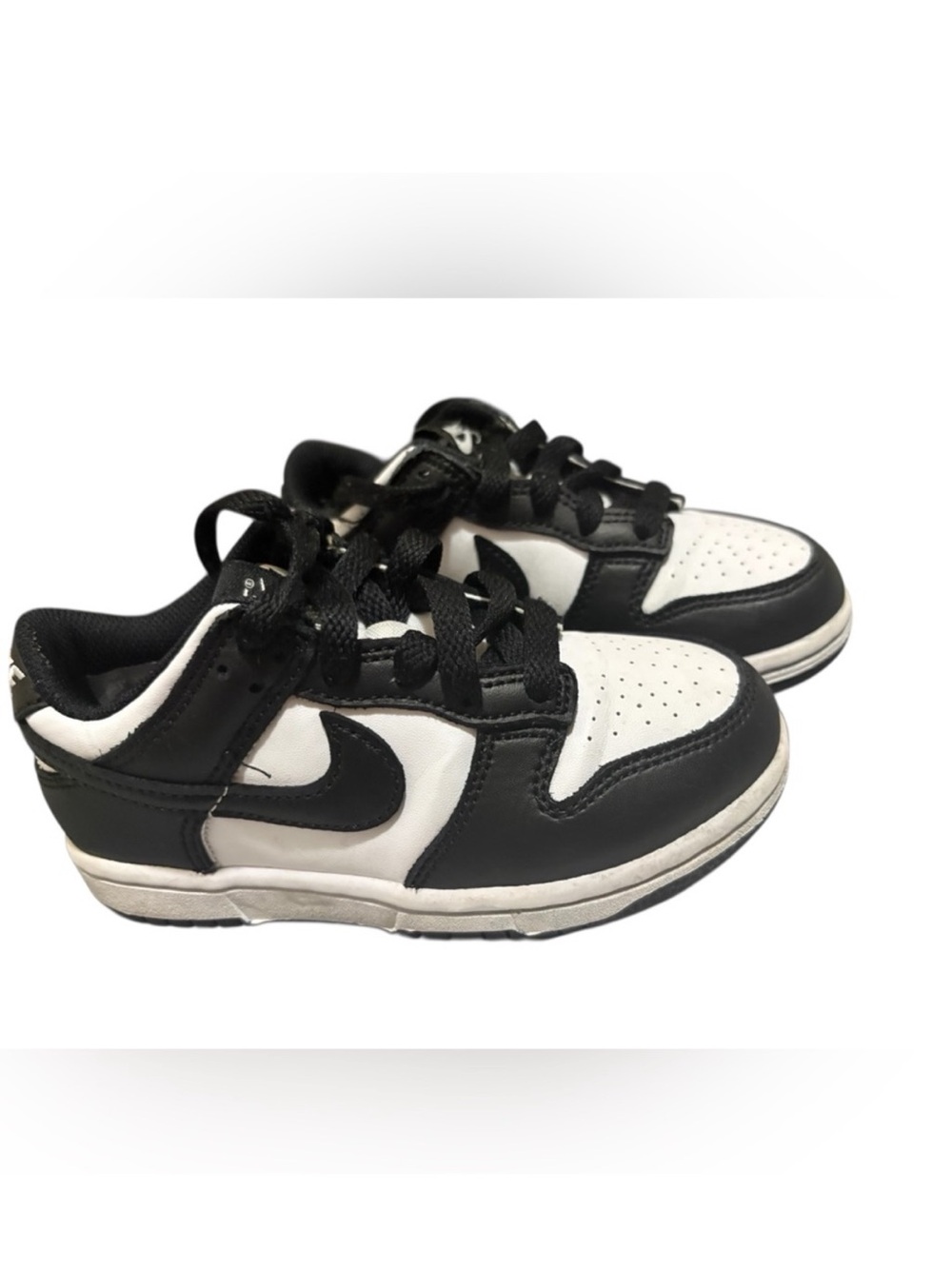 Nike Dunk Low Panda Black White Kids Size 6c Sneakers - Picture 5 of 5